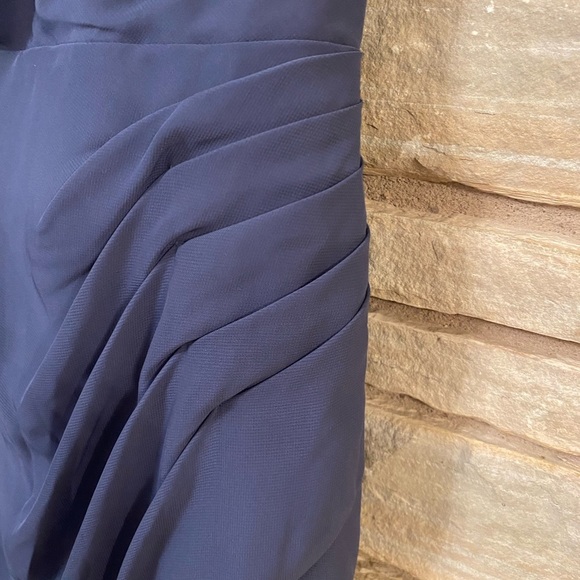 JJ’sHouse A-line Cowl Floor-Length Chiffon Bridesmaid Dress Size 8 - Picture 11 of 12